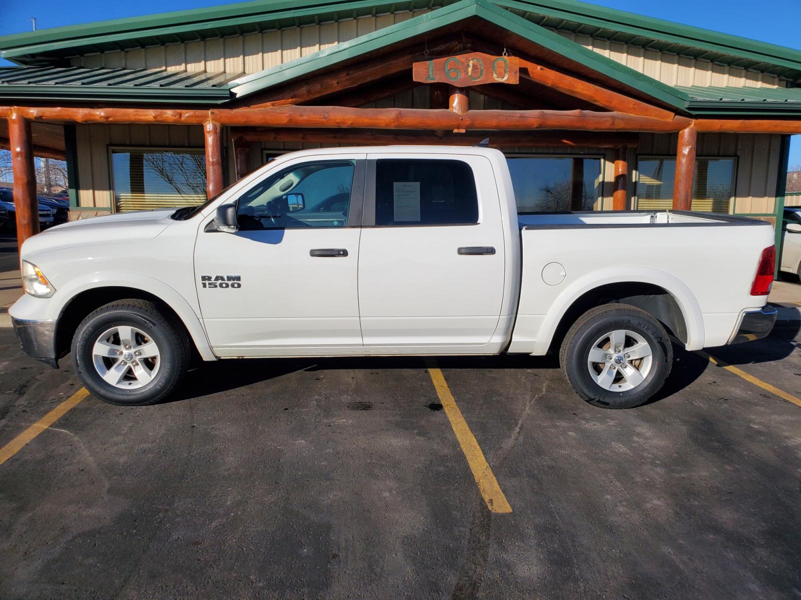 2016 White Ram 1500 Outdoorsman (1C6RR7LG3GS) with an 3.6L V-6 24 Valve VVT engine, 8-Speed Automatic transmission, located at 1600 E Hwy 44, Rapid City, SD, 57703, (605) 716-7878, 44.070232, -103.171410 - Photo #3